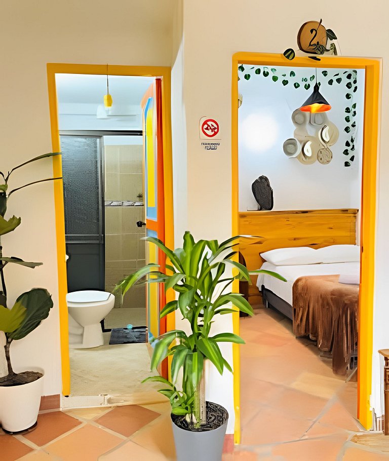 Tranquila habitación sencilla - Baño compartido